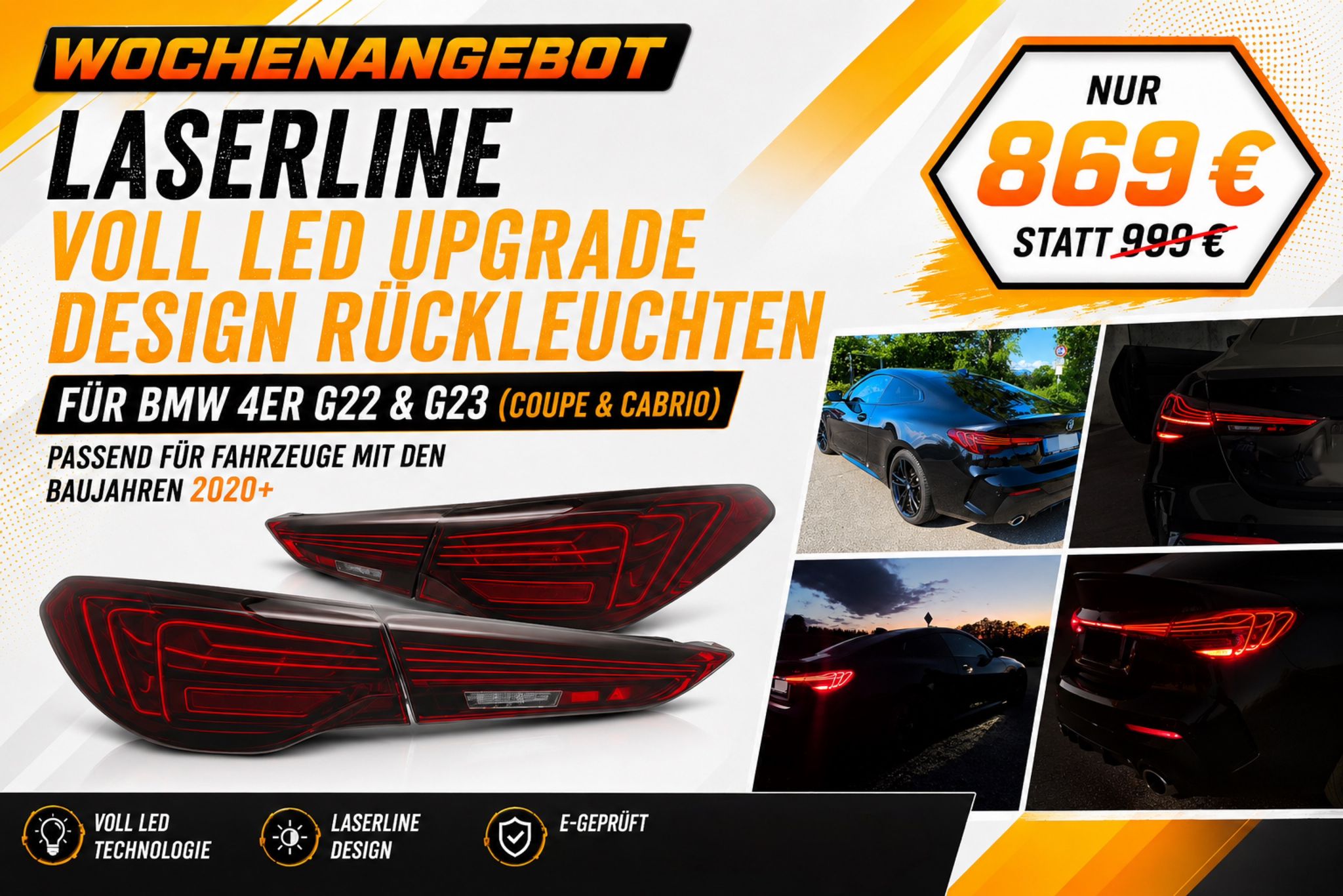 Laserline VOLL LED Upgrade Design Rückleuchten online kaufen