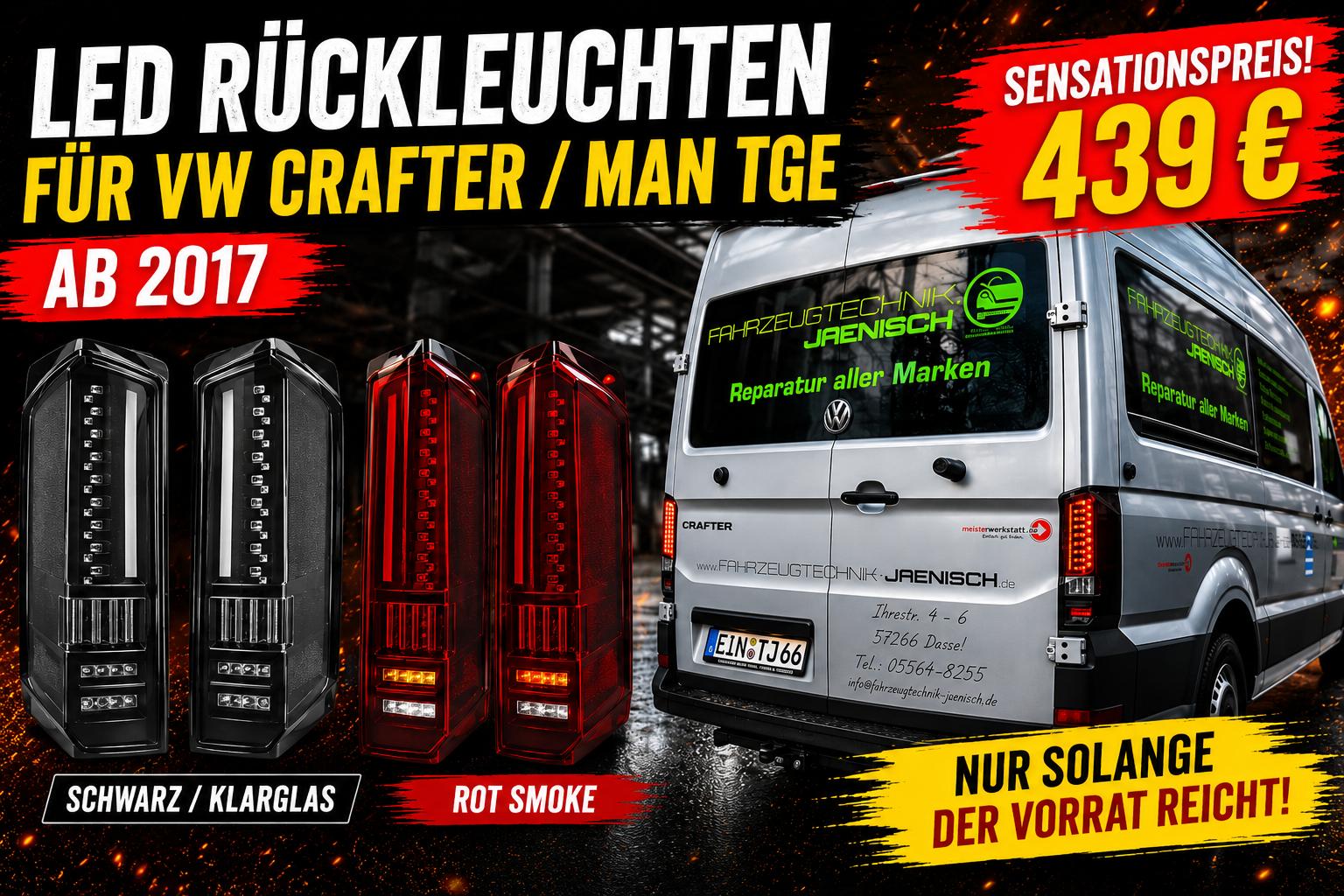 LED Rückleuchten für VW Crafter / MAN TGE