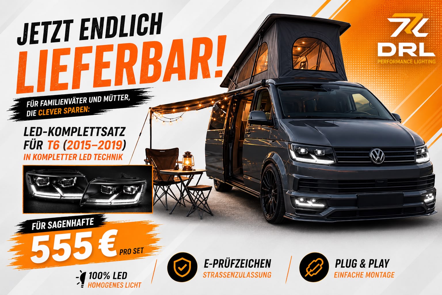T6 LED Komplettsatz