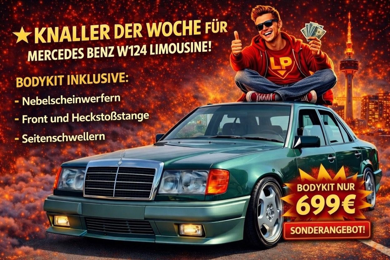 Klassik Design Bodykit Set für Mercedes Benz E-Klasse W124 Limousine 85-95