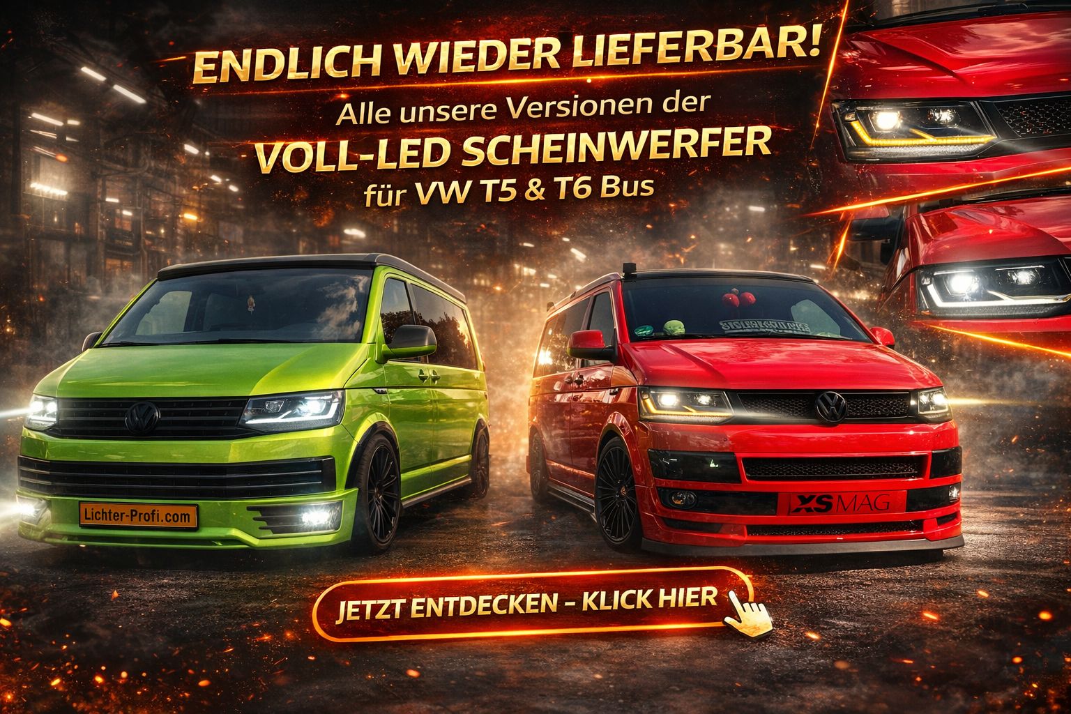 Voll-LED Scheinwerfer T5/T6