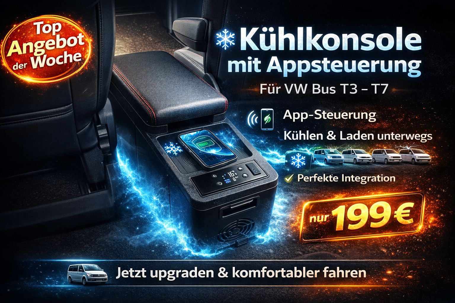Angebot Konsole VW Bus T3-T7