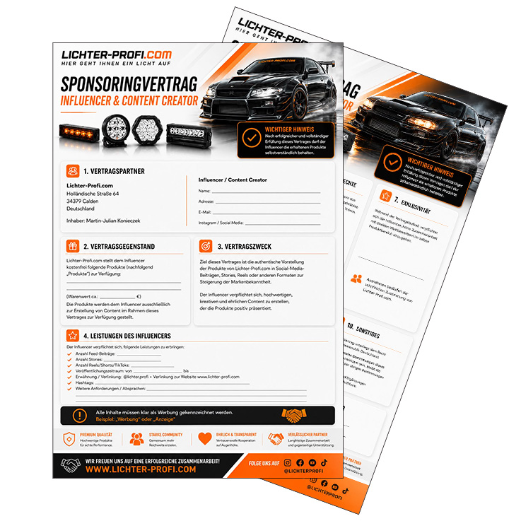 Zusammenarbeit mit Influencern & Content Creatorn