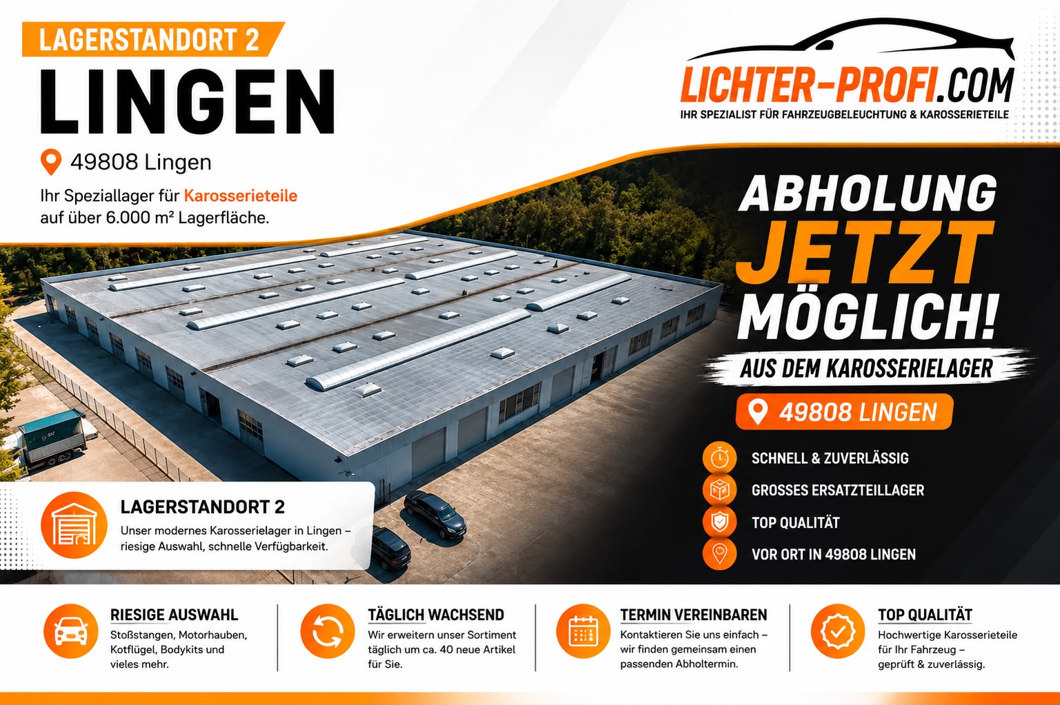 Unser Lager AM Carparts in Lingen