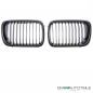Preview: Satz 2x Kühlergrill Schwarz Matt Einzelsteg passend für BMW 3er E36 Facelift ab 1996-9999
