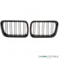 Preview: Satz 2x Kühlergrill Grill Schwarz Glanz Doppelsteg passend für BMW 3er E36 Facelift ab Baujahr 1996
