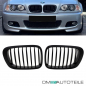 Preview: 2x Kühlergrill Einzelsteg Grill Schwarz Matt SET passt für BMW 3er E46 Coupe Cabrio 99-03