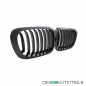 Preview: 2x Kühlergrill Einzelsteg Grill Schwarz Matt SET passt für BMW 3er E46 Coupe Cabrio 99-03