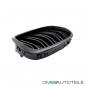 Preview: 2x Grill Kühlergrill Schwarz Hochglanz Doppelsteg passend für BMW 5er E39 + M M5