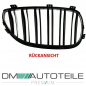 Preview: SET Kühlergrill Schwarz Hochglanz Doppelsteg passend für BMW 5er E60 E61 + M M5