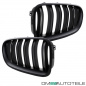 Preview: 2x Kühlergrill Grill Schwarz MATT Doppelsteg passend für BMW F10 F11 auch M M5