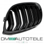 Preview: SET Doppelsteg Kühlergrill Schwarz GLANZ passt für BMW 3er E92 E93 06-10 + M M3