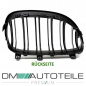 Preview: SET Doppelsteg Kühlergrill Schwarz MATT Grill passend für BMW 5er E60 E61 + LCI
