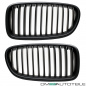 Preview: 2x Kühlergrill Grill Schwarz Matt Seidenmatt passend für BMW F10 F11 auch M M5