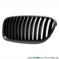 Preview: 2x Kühlergrill Grill Schwarz Matt Seidenmatt passend für BMW F10 F11 auch M M5