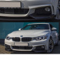 Preview: ABE Frontspoiler Sport-Performance Schwarz Matt passt für BMW 4er F32 F33 F36 M-Paket