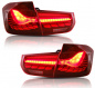 Preview: Voll LED Upgrade Design Rückleuchten für BMW 3er F30 Lim.13-18 kirschrot in OLED Technik mit dynamischen Blinker