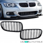 Preview: Set Doppelsteg Kühlergrill Schwarz GLANZ Performance passt für BMW E92 E93 LCI