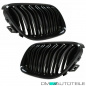 Preview: Set Doppelsteg Kühlergrill Schwarz GLANZ Performance passt für BMW E92 E93 LCI