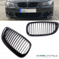 Preview: SET Kühlergrill Einzelsteg Performance Grill Schwarz Matt für BMW 3er E92 E93 Coupe Cabrio 06-10 auch M-Paket