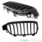 Preview: Satz Kühlergrill Schwarz Glanz Sport-Performance passend für BMW 3er F30 F31 bj 11-19