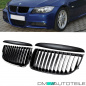 Preview: SATZ Kühlergrill Schwarz Matt Sport-Performance +Blenden passend für BMW E90 E91