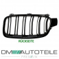 Preview: SET Kühlergrill Grill Schwarz MATT Doppelsteg für BMW 3er F30 F31 auch M -Sport