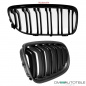 Preview: Set Kühlergrill Doppelsteg Schwarz Matt passend für BMW 3er E90 E91 LCI Bj.08-11 auch M