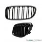 Preview: Set Kühlergrill Doppelsteg Schwarz Matt passend für BMW 3er E90 E91 LCI Bj.08-11 auch M