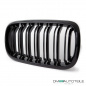Preview: 2x Kühlergrill SET Schwarz Glanz Doppelsteg passend für BMW X5 F15 +X6 F16 13-17