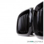 Preview: 2x Kühlergrill SET Schwarz Glanz Doppelsteg passend für BMW X5 F15 +X6 F16 13-17