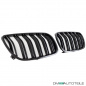 Preview: Satz Kühlergrill SET Schwarz Hochglanz Doppelsteg passend für BMW X3 E83 LCI 06-11