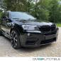 Preview: 2x Kühlergrill SET Schwarz Hochglanz Sport Doppelsteg passend für BMW X3 F25 10-