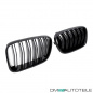 Preview: 2x Kühlergrill SET Schwarz Hochglanz Sport Doppelsteg passend für BMW X3 F25 10-