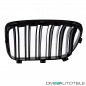 Preview: 2x Kühlergrill SET Schwarz Hochglanz Sport Doppelsteg passend für BMW X3 F25 10-