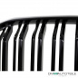 Preview: Sport Kühlergrill Schwarz Glanz Doppelsteg Kühlergitter passt für BMW X5 G05 ab 2018