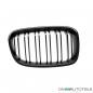 Preview: Set Doppelsteg Kühlergrill Schwarz Matt passend für BMW F20 F21 vor Facelift bj 11-15