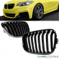 Preview: Sport-Performance Kühlergrill Grill Schwarz Glänzend passend für BMW 2er F22 F23 + M-Paket 14