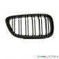 Preview: 2x Doppelsteg Kühlergrill Grill Schwarz Matt passend für BMW 2er F22 F23 + M-Paket 14