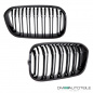 Preview: Kühlergrill Doppelsteg Schwarz Hochglanz passend für BMW 1er F20 F21 LCI ab 2015