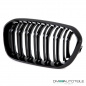 Preview: Kühlergrill Doppelsteg Schwarz Hochglanz passend für BMW 1er F20 F21 LCI ab 2015