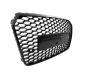 Preview: Upgrade Sportgrill / Kühlergrill für Audi A7 (C7) Facelift 14-18 in Wabengitter Design Hochglanz schwarz