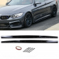 Preview: Sport-Performance Seitenschweller Ansatz hochglanz schwarz passt für BMW 4er F32 F33 F36 M-Paket