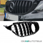 Preview: Kühlergrill Grill Schwarz Glanz passend für Mercedes C Klasse W205 S205 14-18 auf Sport-Panamericana GT