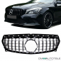 Preview: Kühlergrill Chrom Schwarz passend für Mercedes CLA W117 ab 2016 (Mopf) auf Sport-Panamericana GT