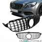 Preview: Kühlergrill Grill Schwarz Chrom passt für Mercedes S205 W205 14-18 auf Sport Panamericana GT