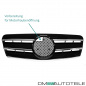 Preview: Mercedes CLK W208 C208 A208 Gitter Grill Kühlergrill Schwarz Glanz Chrom 97-03
