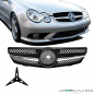 Preview: Mercedes CLK W209 C209 Kühlergrill Waben Front Grill Schwarz Chrom Bj Mopf 05-09