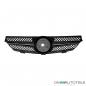 Preview: Mercedes CLK W209 C209 Kühlergrill Waben Front Grill Schwarz Chrom Bj Mopf 05-09