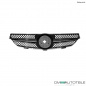 Preview: Mercedes CLK W209 C209 Kühlergrill Wabendesign Front Grill Voll Chrom Bj Mopf 05-09